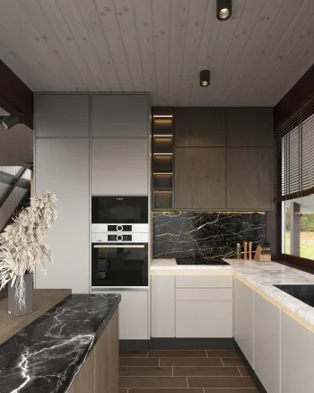 Интерьер кухни в современном стиле смотреть на Basicdecor