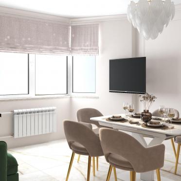 Интерьер кухни с жалюзи  смотреть на Basicdecor