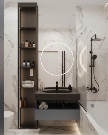 Интерьер ванной  смотреть на Basicdecor