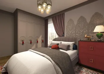 Интерьер спальни cветильниками над кроватью  смотреть на Basicdecor