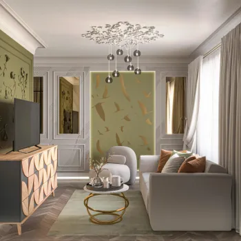Интерьер гостиной  смотреть на Basicdecor