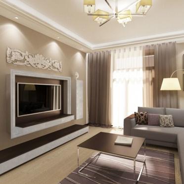 Интерьер гостиной в современном стиле смотреть на Basicdecor