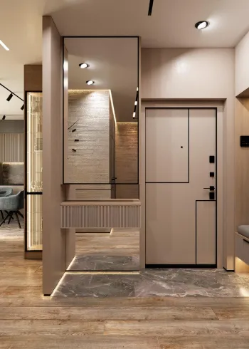 Интерьер прихожей с проходной  смотреть на Basicdecor