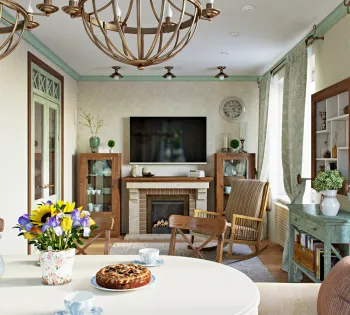 Интерьер гостиной  смотреть на Basicdecor