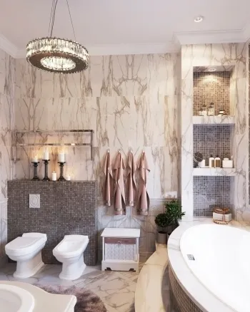 Интерьер ванной  смотреть на Basicdecor
