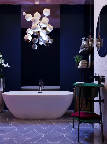Интерьер ванной в современном стиле смотреть на Basicdecor