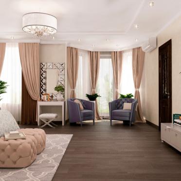 Интерьер гостиной в неоклассике смотреть на Basicdecor