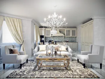 Интерьер гостиной в классическом стиле смотреть на Basicdecor