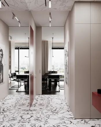 Интерьер прихожей с проходной  смотреть на Basicdecor