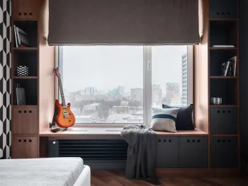 Интерьер детской с жалюзи и дверными жалюзи  смотреть на Basicdecor