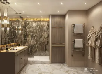 Интерьер ванной в современном стиле смотреть на Basicdecor