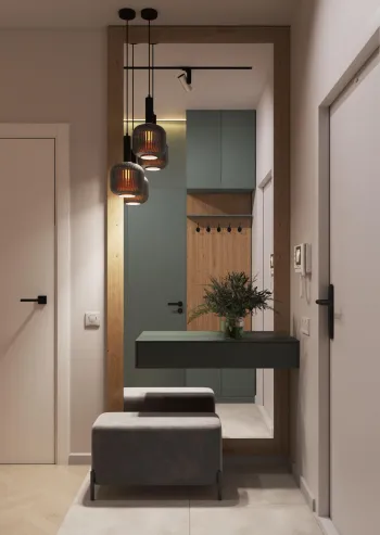 Интерьер прихожей с проходной  смотреть на Basicdecor