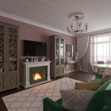 Интерьер гостиной в неоклассике смотреть на Basicdecor