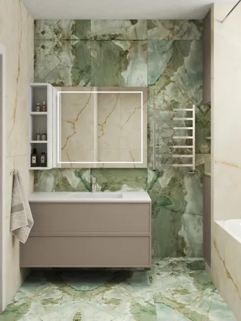 Интерьер ванной  смотреть на Basicdecor