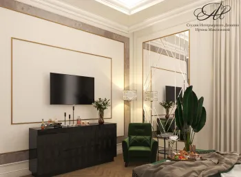Интерьер гостиной  смотреть на Basicdecor