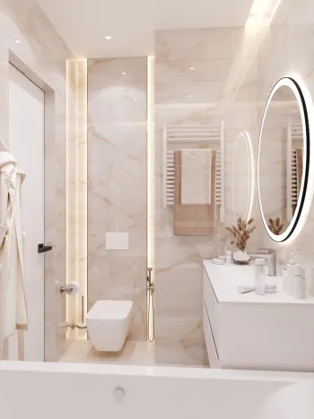 Интерьер ванной  смотреть на Basicdecor