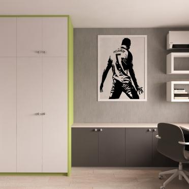 Интерьер детской c рабочим местом в современном стиле смотреть на Basicdecor