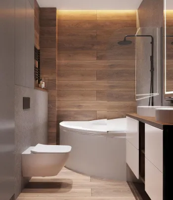 Интерьер ванной  смотреть на Basicdecor
