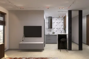 Интерьер гостиной  смотреть на Basicdecor