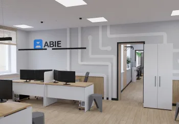 Интерьер офиса c подсветкой  смотреть на Basicdecor