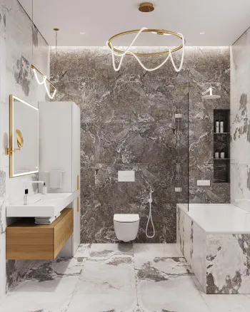 Интерьер ванной  смотреть на Basicdecor