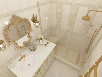 Интерьер ванной в стиле кантри смотреть на Basicdecor