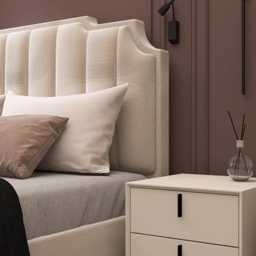 Интерьер спальни cветильниками над кроватью  смотреть на Basicdecor