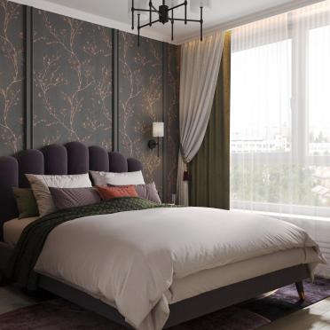 Интерьер спальни cветильниками над кроватью  смотреть на Basicdecor