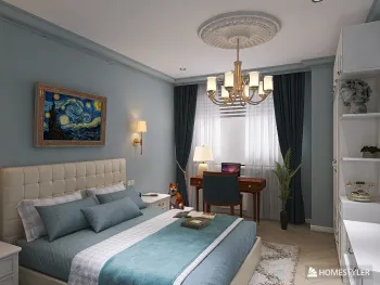 Интерьер спальни cветильниками над кроватью  смотреть на Basicdecor