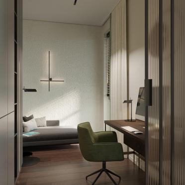 Интерьер с подсветкой настенной, светильниками над кроватью и с подсветкой  смотреть на Basicdecor