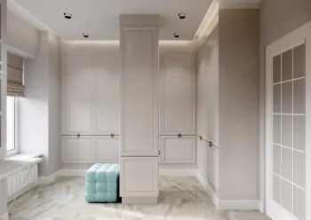 Интерьер гардеробной в неоклассике смотреть на Basicdecor