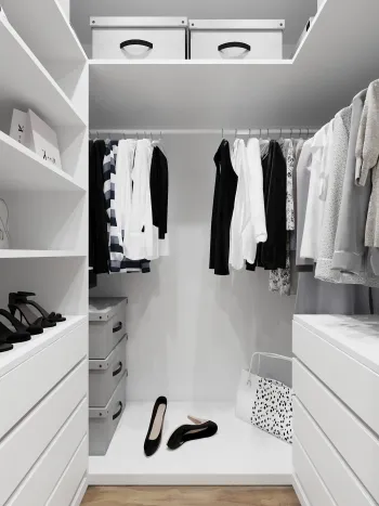 Интерьер гардеробной в современном стиле смотреть на Basicdecor