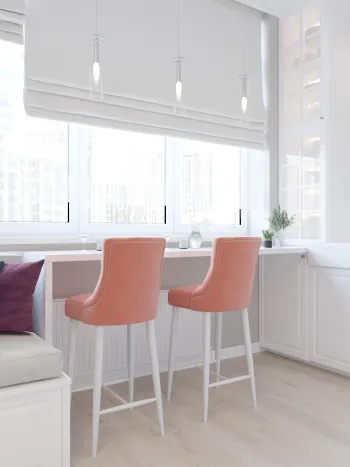 Интерьер кухни с жалюзи  смотреть на Basicdecor
