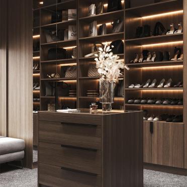 Интерьер гардеробной  смотреть на Basicdecor