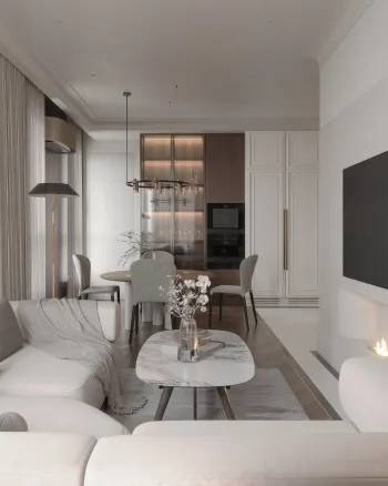 Интерьер кухни c подсветкой  смотреть на Basicdecor