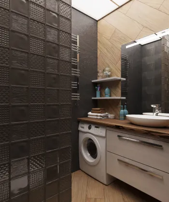 Интерьер ванной в современном стиле смотреть на Basicdecor