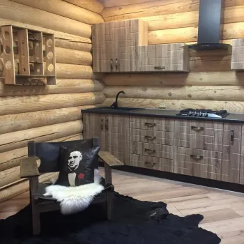 Интерьер с в деревянном доме в рустике смотреть на Basicdecor