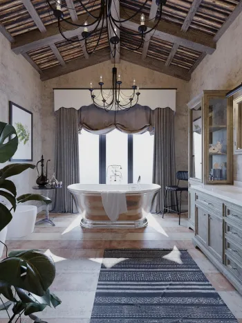 Интерьер ванной  смотреть на Basicdecor