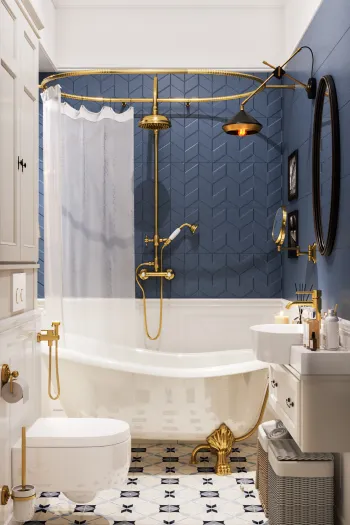 Интерьер ванной в неоклассике смотреть на Basicdecor