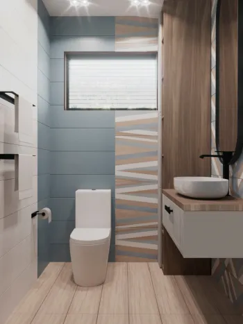 Интерьер ванной в современном стиле смотреть на Basicdecor