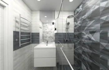 Интерьер ванной в современном стиле смотреть на Basicdecor