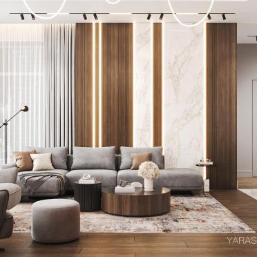 Интерьер гостиной в современном стиле смотреть на Basicdecor