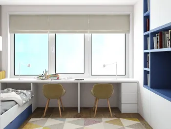 Интерьер детской с жалюзи  смотреть на Basicdecor