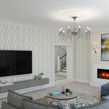 Интерьер гостиной в неоклассике смотреть на Basicdecor