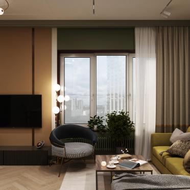 Интерьер гостиной  смотреть на Basicdecor