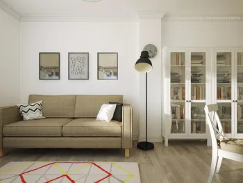 Интерьер гостиной в скандинавском стиле смотреть на Basicdecor