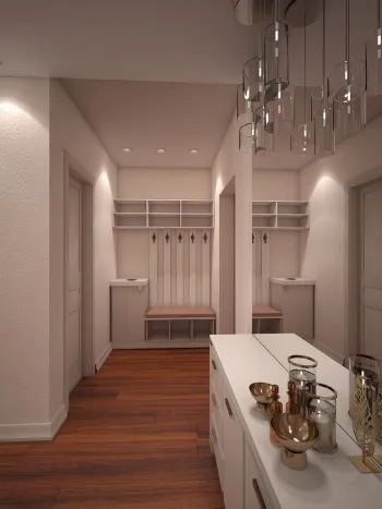 Интерьер с проходной в скандинавском стиле смотреть на Basicdecor
