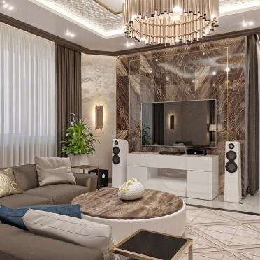 Интерьер гостиной в современном стиле смотреть на Basicdecor