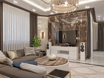 Интерьер гостиной в современном стиле смотреть на Basicdecor