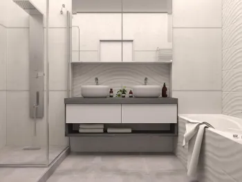 Интерьер ванной  смотреть на Basicdecor
